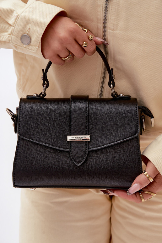 Soma Pastniece Ar noņemamu siksnu Melnas krāsas Belveta