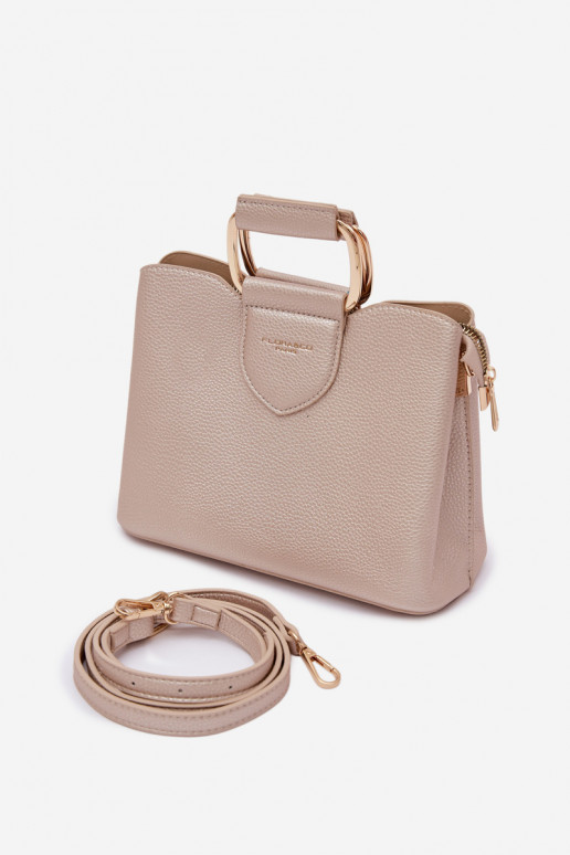 Soma Bagāžnieks Tā irz no eko ādas Zelta krāsas Lorielle