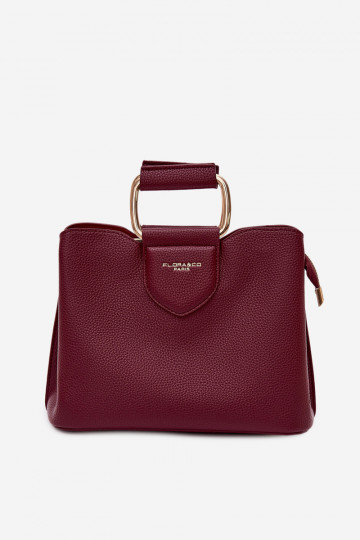 Soma Bagāžnieks Tā irz no eko ādas bordo krāsas Lorielle