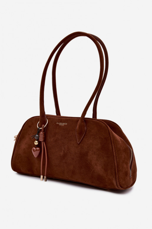 Eko zamšādaoIna SomaBrelokiem brūnas krāsas Noelia