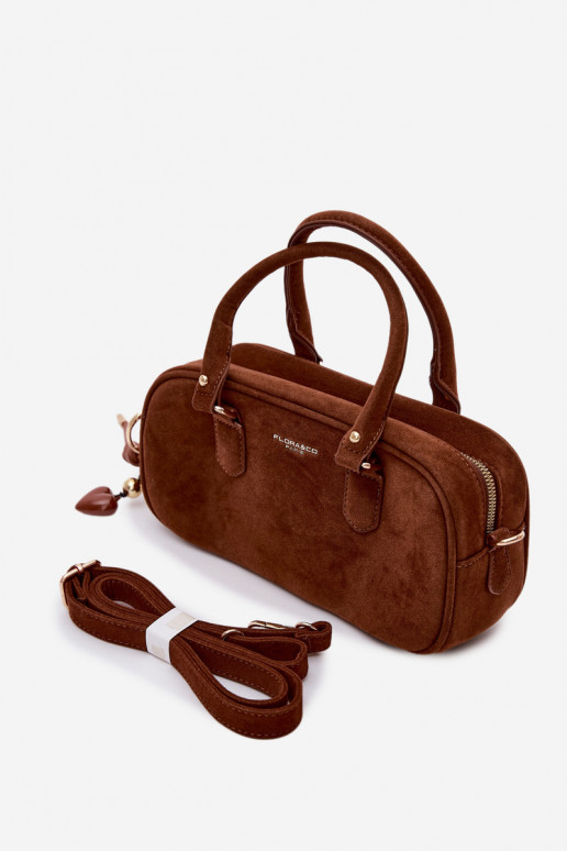 Soma Typu Bagāžnieks Tā irzEko zamšādau brūnas krāsas Annelle