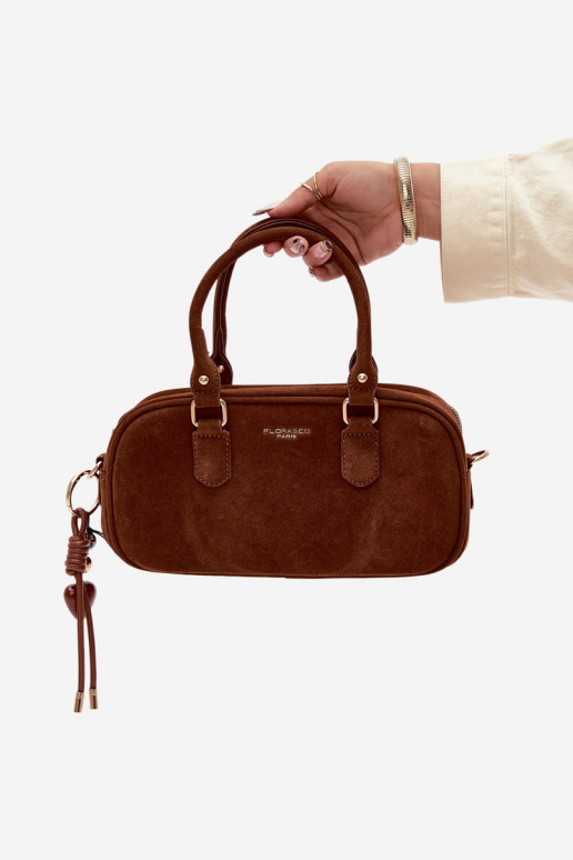 Soma Typu Bagāžnieks Tā irzEko zamšādau brūnas krāsas Annelle