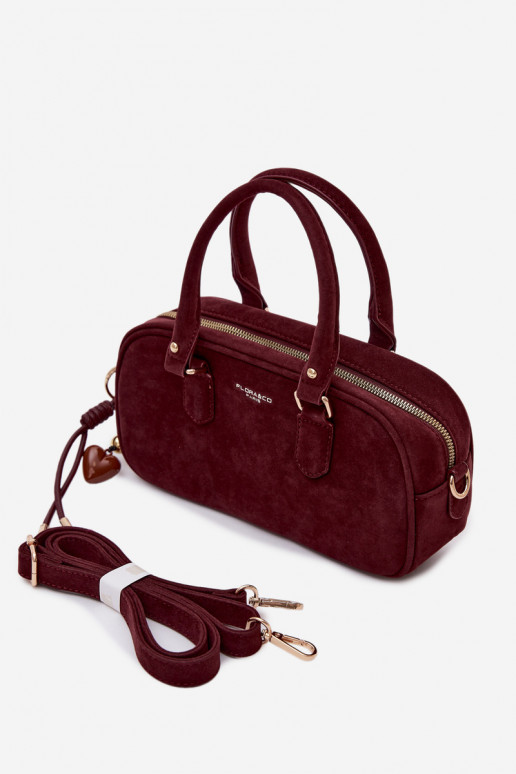 Soma Typu Bagāžnieks Tā irzEko zamšādau bordo krāsas Annelle