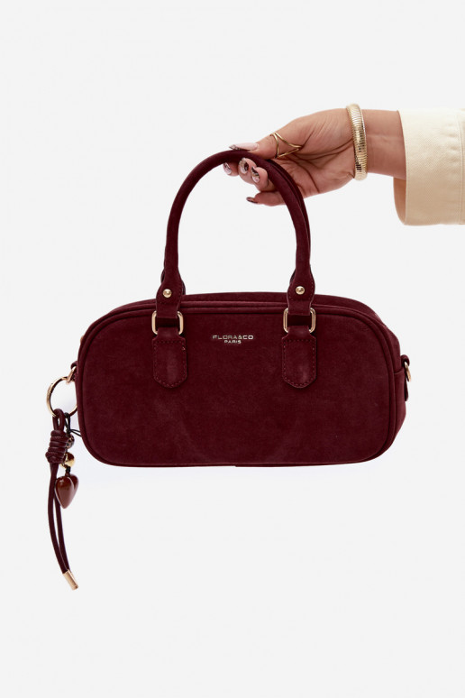 Soma Typu Bagāžnieks Tā irzEko zamšādau bordo krāsas Annelle