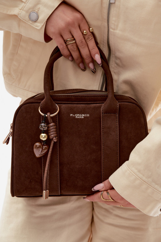 Soma Typu Bagāžnieks Eko zamšādaoInaBrelokiem CzekoladoIna Sorielle