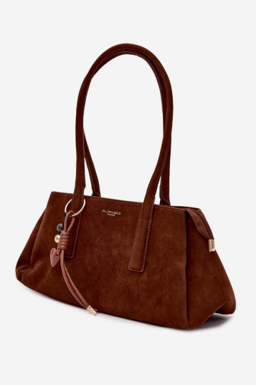 Eko zamšādaoIna SomaBrelokiem brūnas krāsas Nelina 2