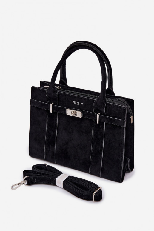 Soma Typu BagāžnieksImitacji zamšādasu Melnas krāsas Noressa