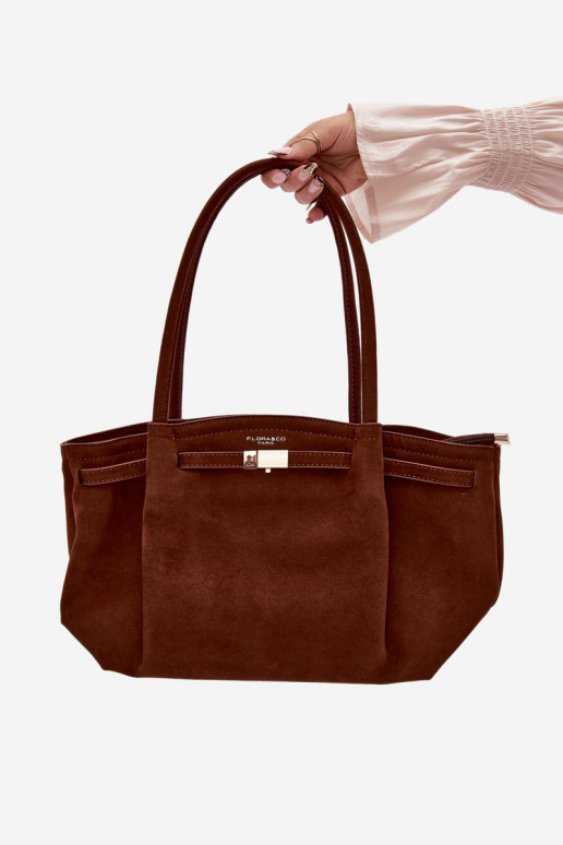 Soma Typu PircējsEko zamšādau brūnas krāsas Elleea