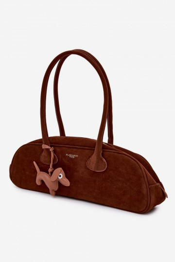 Soma BagietkaImitacji zamšādasu ZaInieszka Jamnik brūnas krāsas Annette 2