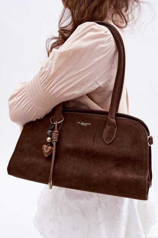 SomaBrelokiem I ar sprādzēmmi Eko zamšādaoIna CzekoladoIna Violette