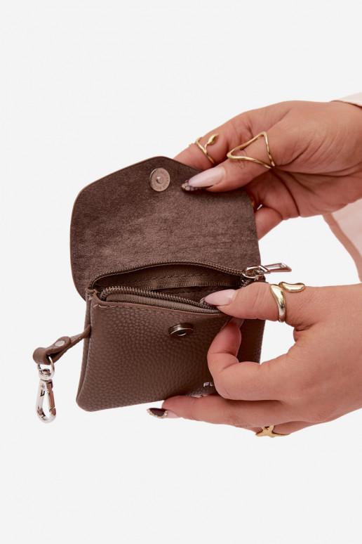 Portmonetka Sieviešu no eko ādas Tumšsbēšs Calienne