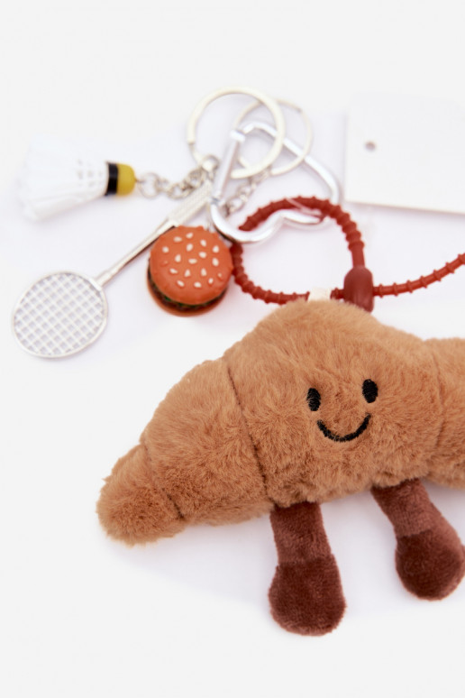 Breloczek ZaInieszka Do Torebki Kluczy Rogalik Rakieta Lotka Hamburger ziloņkaula krāsas