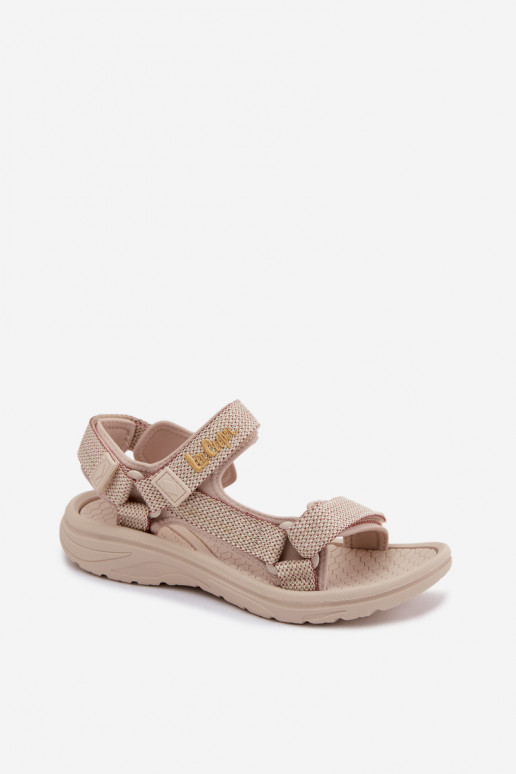 Smilšu krāsas sieviešu sandales Lee Cooper LCIN-26-34-4431L