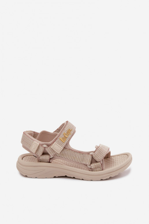 Smilšu krāsas sieviešu sandales Lee Cooper LCIN-26-34-4431L