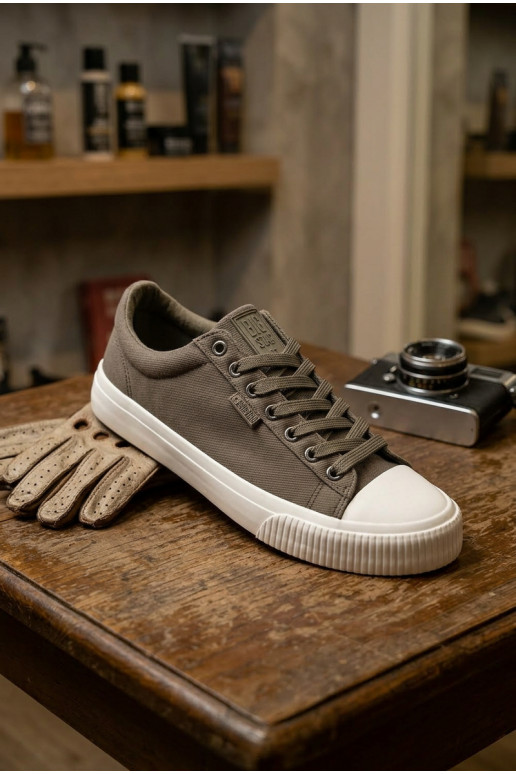 Vīriešu zemie brīvdienu zābaki pelēkā krāsā