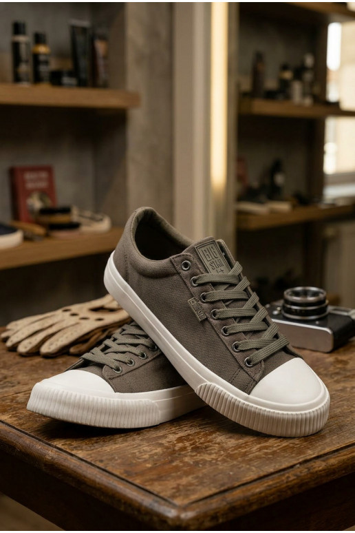 Vīriešu zemie brīvdienu zābaki pelēkā krāsā