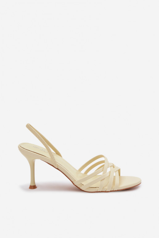 Sieviešu basenes ar papēdi Ar svītrām Dzelteni Velivelle