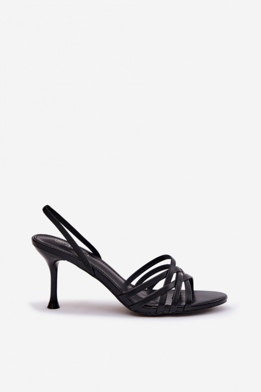 Sieviešu basenes ar papēdi Ar svītrām melnas krāsas Velivelle