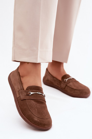 Zamšas barefoot mokasīni Zazoo 322, brūnā krāsā 2