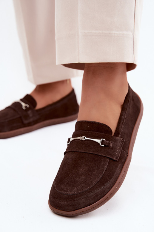 Mokasīni Barefoot zamšādas Zazoo 322 CzekoladoIne