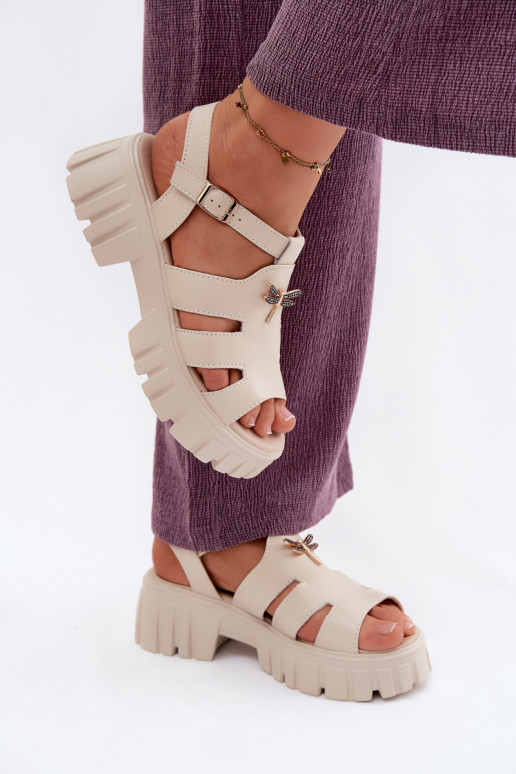 Sieviešu basenes Sieviešu ar platformuINażką Vinceza 79627 smilšu krāsas