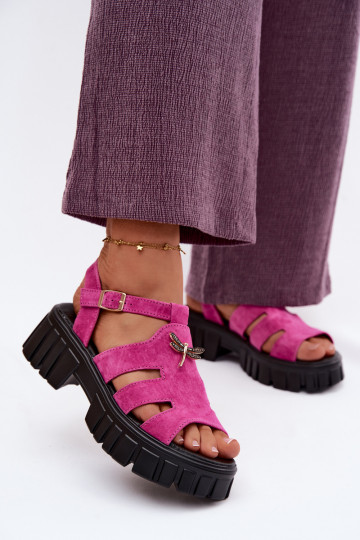 Āda Zamšādas basenes ar platformuINażką Vinceza 79627 melnas krāsas 2