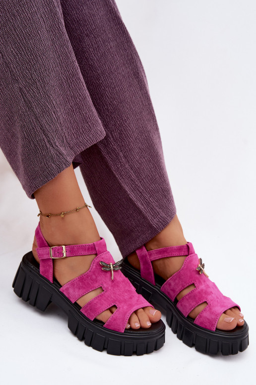 Āda Zamšādas basenes ar platformuINażką Vinceza 79627 melnas krāsas