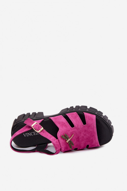 Āda Zamšādas basenes ar platformuINażką Vinceza 79627 melnas krāsas