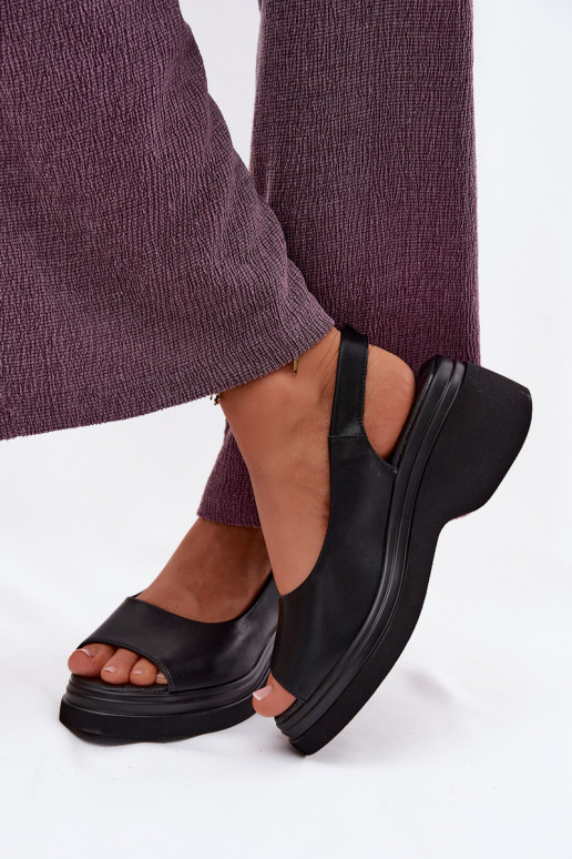 Āda ar platformus basenes Vinceza 66936 melnas krāsas