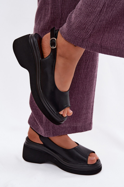 Āda ar platformus basenes Vinceza 66936 melnas krāsas