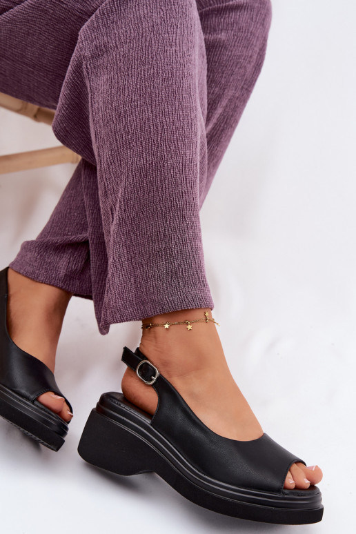 Āda ar platformus basenes Vinceza 66936 melnas krāsas