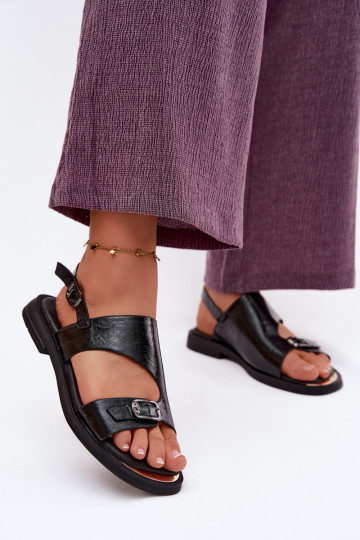 Sieviešu basenes Sieviešu ar platiem papēžiem Vinceza 86434 melnas krāsas 2