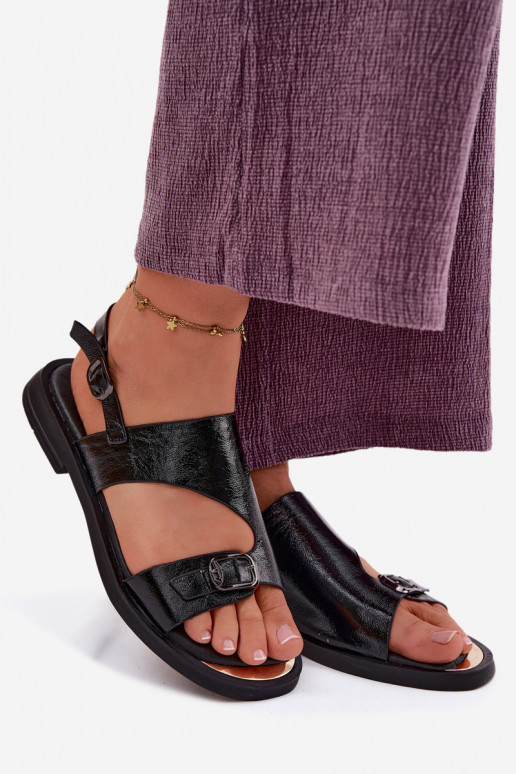 Sieviešu basenes Sieviešu ar platiem papēžiem Vinceza 86434 melnas krāsas