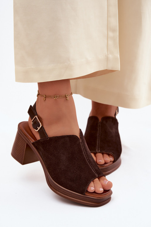 Āda Eleganti augstpapēžu kurpes Post Vinceza 39995 CzekoladoIne