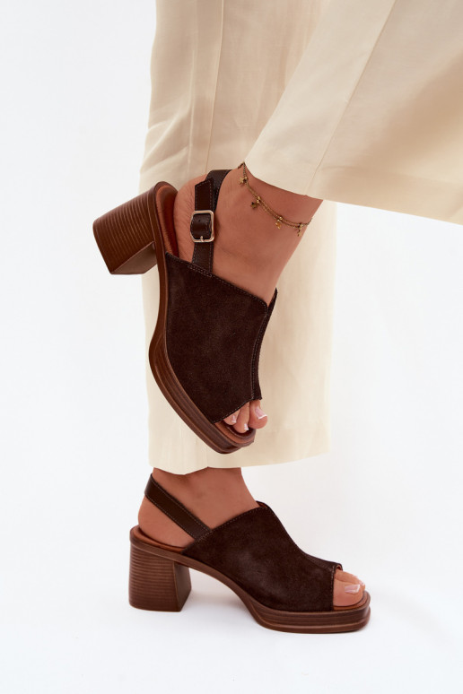 Āda Eleganti augstpapēžu kurpes Post Vinceza 39995 CzekoladoIne