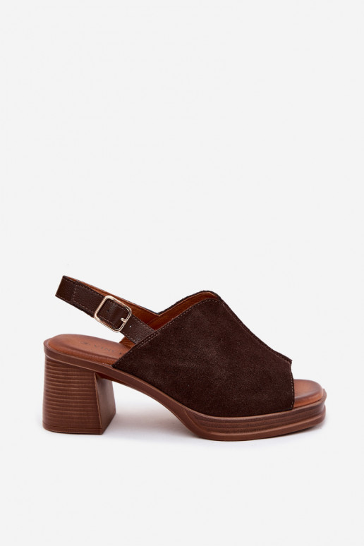 Āda Eleganti augstpapēžu kurpes Post Vinceza 39995 CzekoladoIne