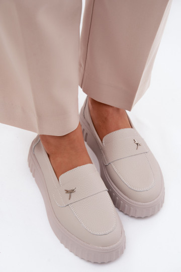 Āda apavi Sieviešu ar platformu Paslīdēt uz Vinceza 93218 smilšu krāsas