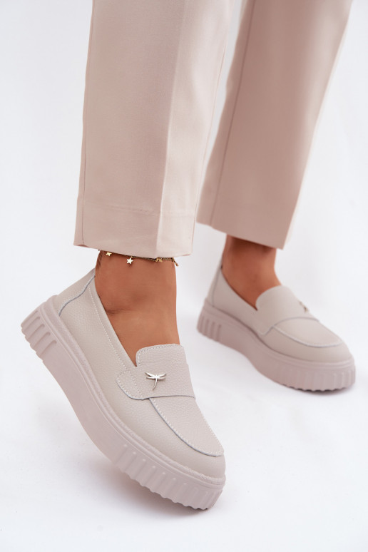 Āda apavi Sieviešu ar platformu Paslīdēt uz Vinceza 93218 smilšu krāsas