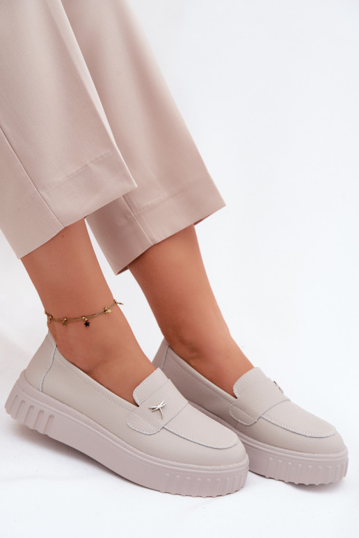 Āda apavi Sieviešu ar platformu Paslīdēt uz Vinceza 93218 smilšu krāsas