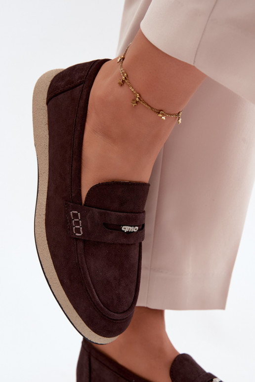 sieviešu mokasīniImitacji zamšādasu Vinceza 62273 CzekoladoIne