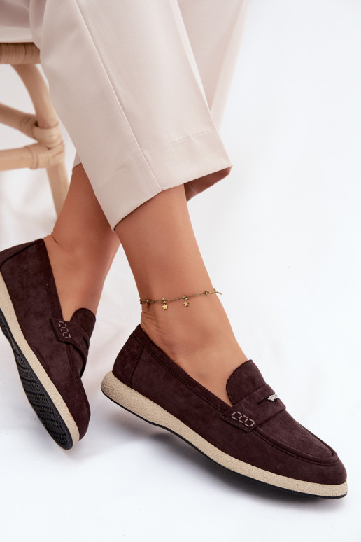 sieviešu mokasīniImitacji zamšādasu Vinceza 62273 CzekoladoIne