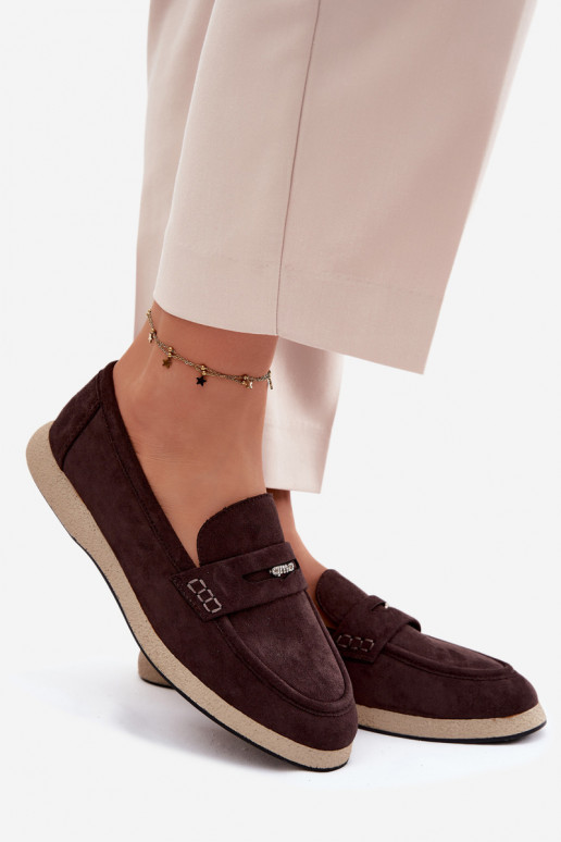 sieviešu mokasīniImitacji zamšādasu Vinceza 62273 CzekoladoIne
