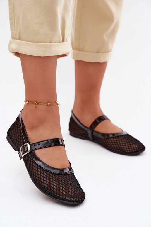 Tīkls Balerīnas ar siksniņām melnas krāsas Gaia