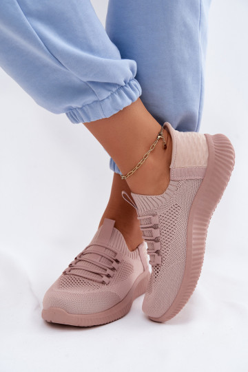 Auduma Paslīdēt uz sporta apavi Sieviešu Rozā krāsas Olive 2