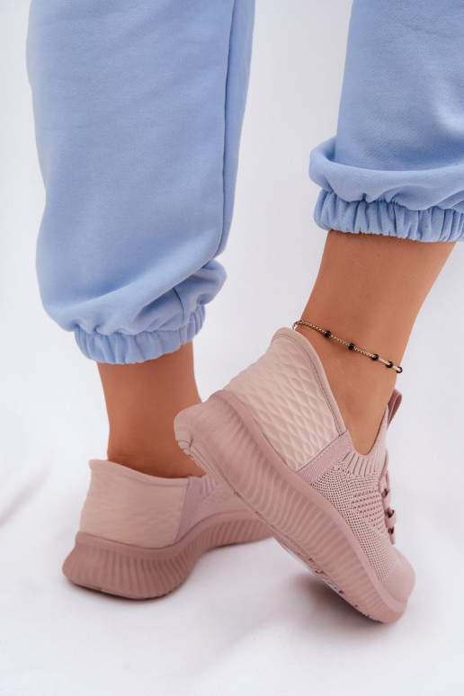 Auduma Paslīdēt uz sporta apavi Sieviešu Rozā krāsas Olive