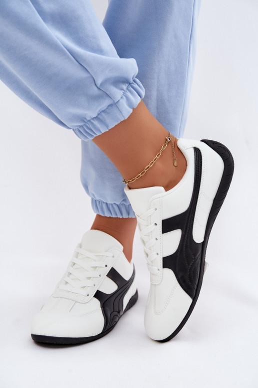 Sneakers modeļa apavi Sieviešu baltas krāsas Tā irple