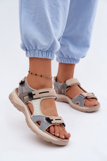 Sieviešu basenes Sieviešu IN SportoInym Stylu McKeylor 95414 smilšu krāsas-Zilas krāsas 2