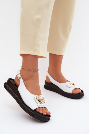 Āda ar platformus basenes ar ornamentiem S.Barski KV61-6047 baltas krāsas 2