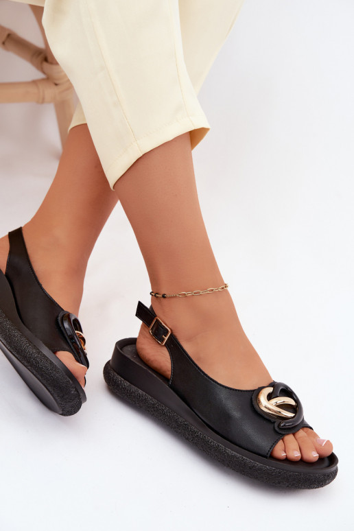 Āda ar platformus basenes ar ornamentiem S.Barski KV61-6047 melnas krāsas