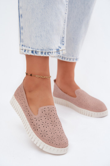 Ažūrs Paslīdēt uz apavi Sieviešu rozā krāsa Salty